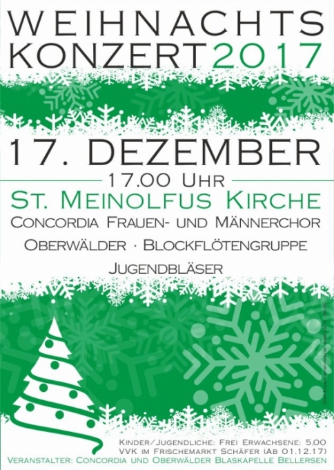Weihnachtskonzert 2017 in der St. Meinolfuskirche