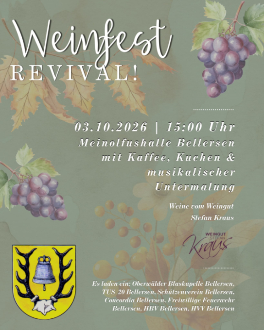 Samstag, 03. Oktober 2026, Weinfest